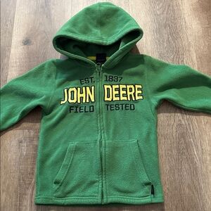 John Deere Kids Fleece Zip Hoodie Size 4